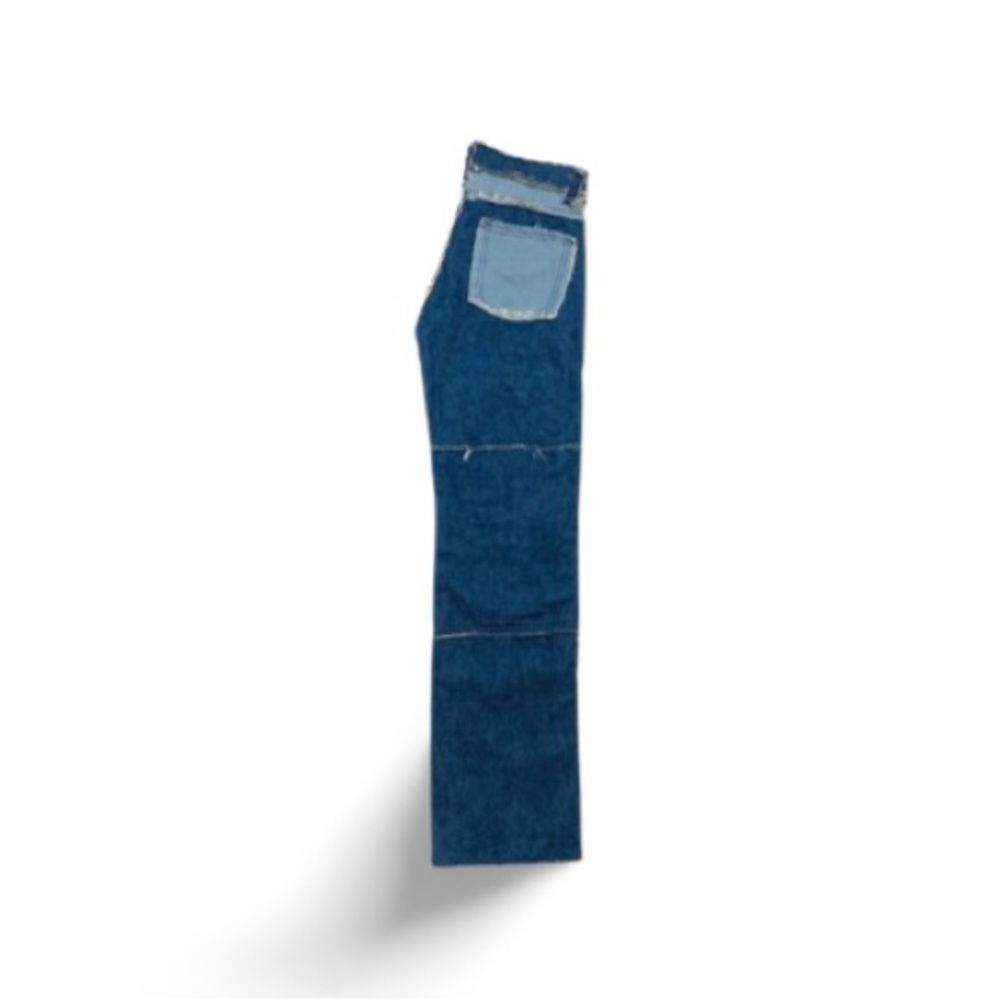 Fashion Sexy Lounge Distressed Patchwork High Waist Jeans - Size Medium - Picture 6 of 9